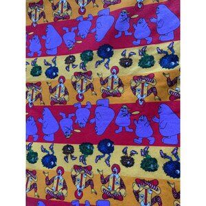 Vintage McDonalds Spectrix Flannel Fabric 1 Yard X 44" Ronald & Grimace Print